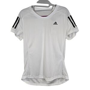 NEW NWT Women's Adidas Aeroready Own the Run Tee White Athletic Top | Size Small